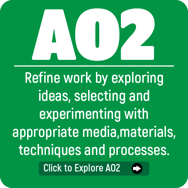 Refine work by exploring ideas, selecting and experimenting with appropriate media, materials, techniques and processes.