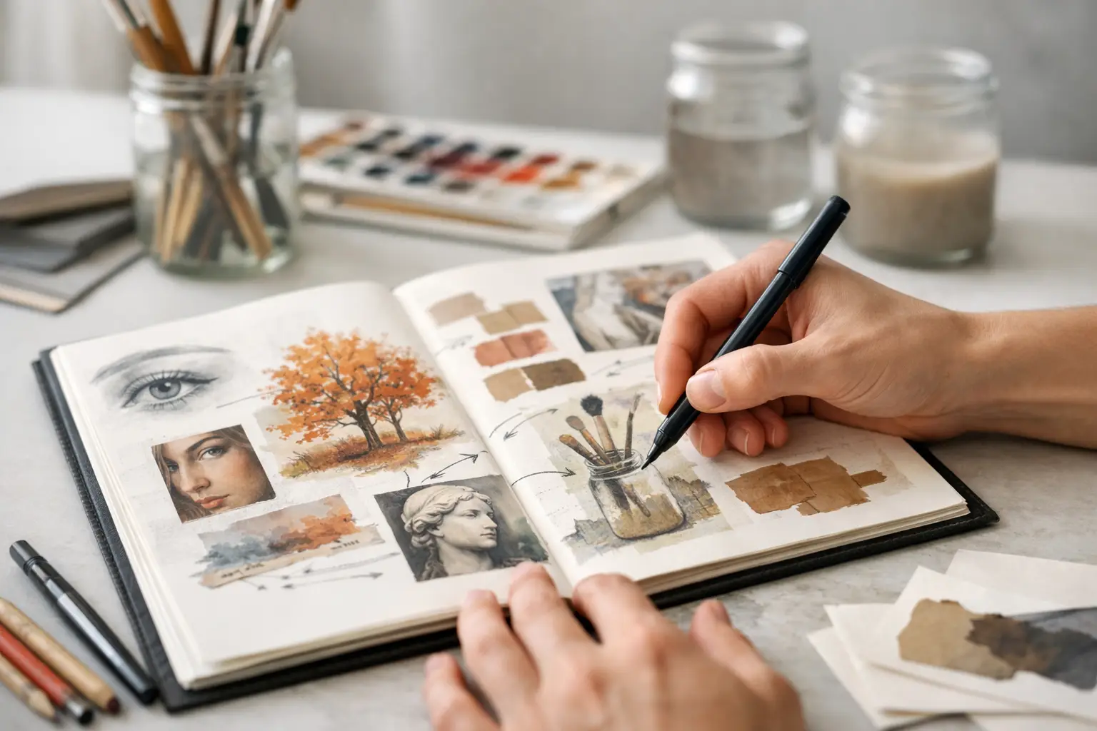 How to Annotate a GCSE Art Sketchbook Well